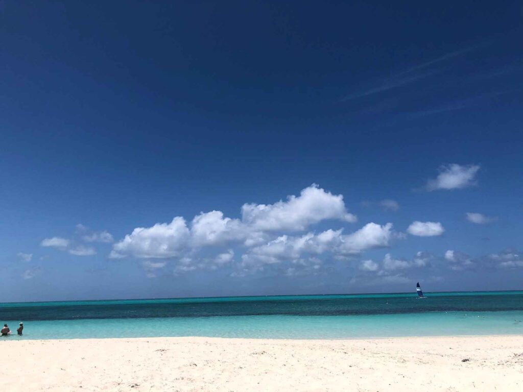 beach, sailboat, clear blue water, Turks & Caicos